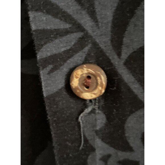 VTG Pacific Legend Hawaii SS Black Aloha Shirt Button Down Beer Bottle Floral M - Picture 13 of 16